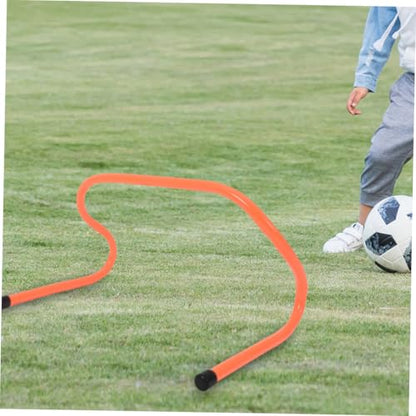 4pcs Sports Agility Hurdles Plastic Training Equipment for Speed and Coordination Drills for Boys and Girls and Athletes Height for Soccer Practice and Fitness Training
