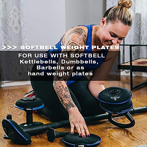 HYPERWEAR SoftBell Hand Weight Plates – Modular Soft Weights for Dumbbells, Kettlebells & Barbells