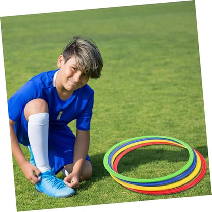 4pcs Enhance Coordination Plastic Football Training Rings Agility Squares for Sports