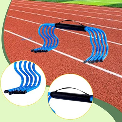 Speed Hurdles for Agility Training, 5-Piece Set with 15cm (6 inch) Obstacles