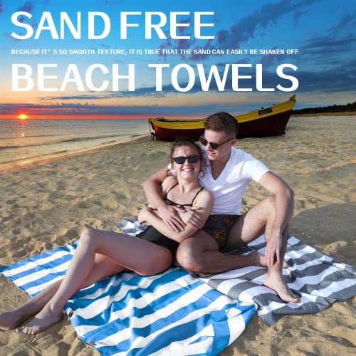 Your Choice Microfiber Beach Towel Sand-Free Quick Dry (67"x35"/60"x30") - color: F-set (9), size: Extra Large(67x35")