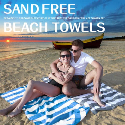 Your Choice Microfiber Beach Towel Sand-Free Quick Dry (67"x35"/60"x30") - color: F-set (9), size: Extra Large(67x35")