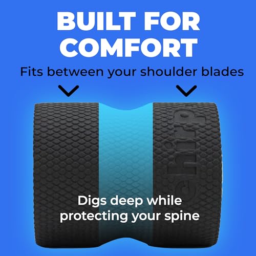 Chirp Wheel Foam Roller – Targeted Back & Neck Relief, Lumbar Spine Stretcher, Spinal Decompression Back Stretcher, Massage Roller with Density Foam for Physical Therapy, Supports 500lbs, 4-Inch Mint