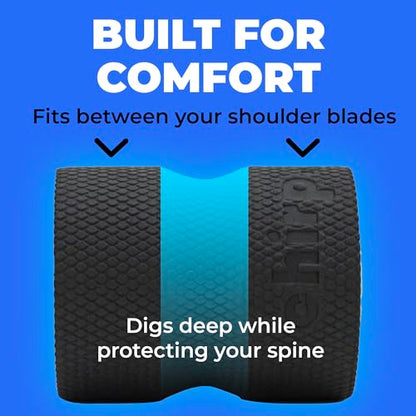 Chirp Wheel Foam Roller – Targeted Back & Neck Relief, Lumbar Spine Stretcher, Spinal Decompression Back Stretcher, Massage Roller with Density Foam for Physical Therapy, Supports 500lbs, 4-Inch Mint