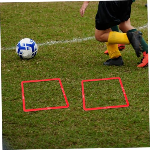 YARNOW 6pcs Portable Soccer Training Rings Professional Agility Speed Training Equipment for Adults Multi Function Exercise Circles for Football Drills Coordination