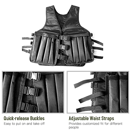 Adjustable Weighted Vest Without Weights for Men Women, Empty Workout Exercise Camo Weighted Vest for Strength Training Cardio Running Calisthenics