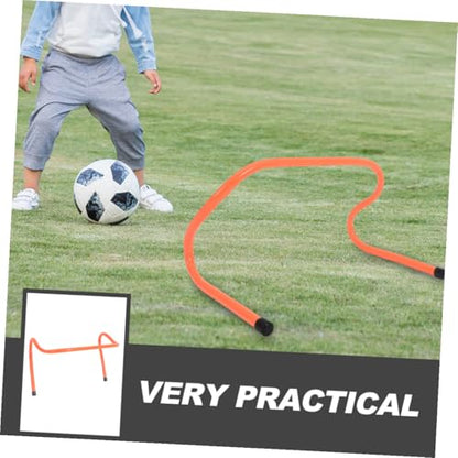 TEHAUX 4pcs Training Hurdles Set 15cm Plastic Speed and Agility Football Training Equipment for Soccer and Track Running Drills