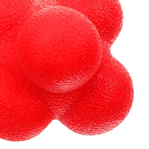 POPETPOP Hexagonal Reaction Ball Silicone Fitness Ball for Hand Eye Coordination Training Indoor Reaction Training for Speed and Reflex Exercises