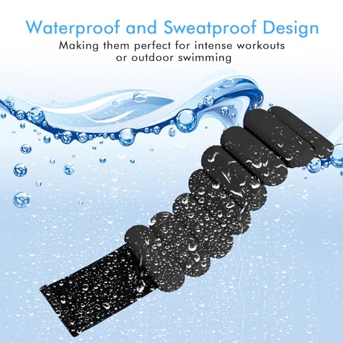 Wrist Ankle Weights for Women, Adjustable Ankle Weights Strength Training Silicone Bracelets Workout Wrist Ankle Weights for Men Women Yoga Running Dance Ankle Arm Leg Weights (2lb) - color: Black