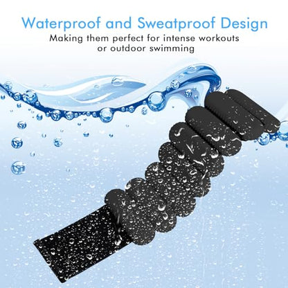 Wrist Ankle Weights for Women, Adjustable Ankle Weights Strength Training Silicone Bracelets Workout Wrist Ankle Weights for Men Women Yoga Running Dance Ankle Arm Leg Weights (2lb) - color: Black