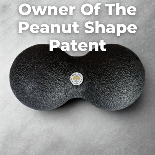 Peanut - The Better Peanut Ball Roller for Deep Tissue Massage, Mobility, Physical Therapy, Double Lacrosse Ball Massage, Back Pain, Myofascial Release, Muscle Knots, Suboccipital, & Acupoint - size: Small - 8x16cm