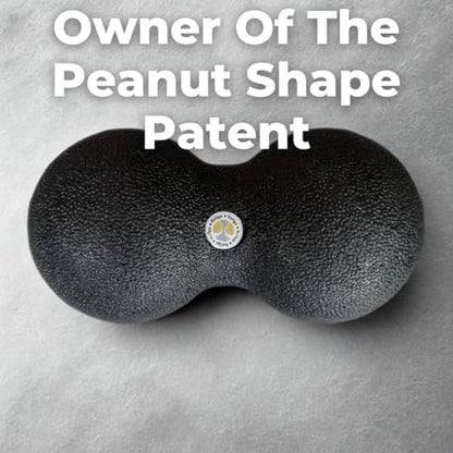 Peanut - The Better Peanut Ball Roller for Deep Tissue Massage, Mobility, Physical Therapy, Double Lacrosse Ball Massage, Back Pain, Myofascial Release, Muscle Knots, Suboccipital, & Acupoint - size: Small - 8x16cm