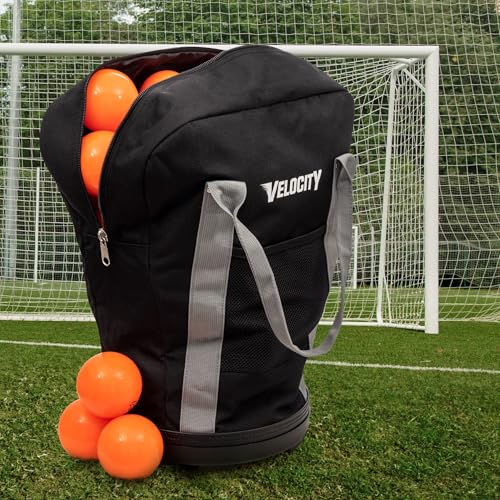 Velocity Heavy Duty Multipurpose Ball Bag with Durable Bottom - Holds up to 60-72 Balls - Ideal for Lacrosse, Baseball, Pickleball, Tennis & More