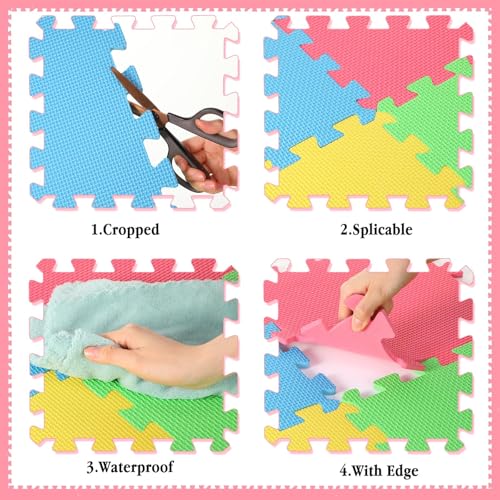 Nuanchu 60 PCS Kids Foam Puzzle Mat,Colorful - color: Colorful