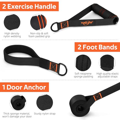 Pilates Bar Kit with Resistance Bands, Workout Equipment for Legs, Hip, Abs - size: 40,50LB