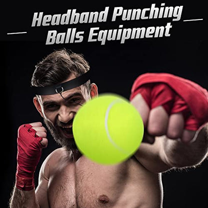 Zerone Boxing Reflex Ball, Boxing Ball with Headband Punching Balls Equipment for Focus, Speed, Punching Speed, Fight Hand Eye Coordination Training