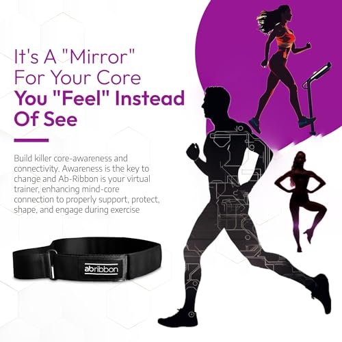 Ab-Ribbon by HYPOXiX Fitness, Abdominal Mirror Sensory Belt for Pilates Barre Yoga Breathography Technique Breathwork and Physical Therapy - size: X-Small-Small