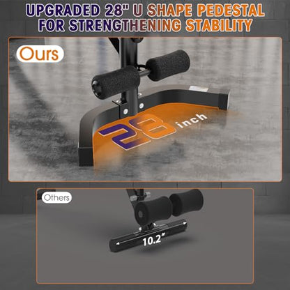 Muti-functional Adjustable Weight Bench/Workout Bench with Barbell Rack Set for Home Gym, Upright Incline Flat Exercise Benches with Preacher Pad
