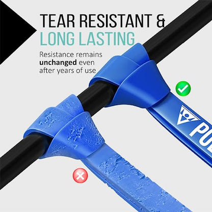 Pullup & DIP Fitness Bands, Resistance Bands with Bag, Door Anchor (with Sets) and Exercise Guide - Single & in Value Set, Pull-Up Band Fitness Band for Calisthenics