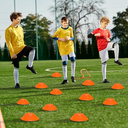 100 Pcs Mini Soccer Cones for Sport Agility Disc Cones Soccer Training for Agility Drills Sports Football