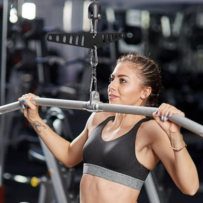 Multi-Grip LAT Pull Down Bar for Home Gym Fitness, Cable Machine Attachment, Spreader Plate LAT Pulldown Attachments for Pulley System Cable Machine