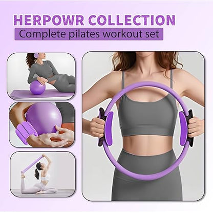 Pilates Kit with Weights, Pilates Kit with Ankle Wrist Weights, Pilates Set, At Home Pilates Kit, Pilates Sets for Women, Pilates Essential kit, Pilates Accessories, Pilates Workout Sets