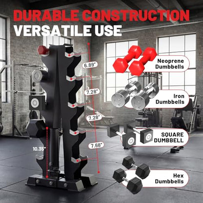 Hex Dumbbell Sets with Rack, 85-560lb Dumbbell Weight Set & Storage Rack - size: 350lb(25, 30, 35, 40, 45lb)x2 & T-Bar Rack