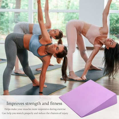 Foot Wedge Blocks - 12.8x11.8x3.5in Incline Slant Board, Stretch Foam Balance Pads, Home Physical therapyTraining | Calf Stretcher Equipment for Exercise, Gym, Fitness, Mobility, Recovery, Strength