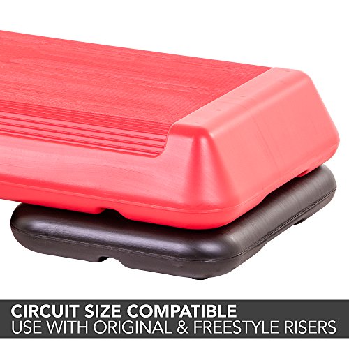 The Step Original Aerobic Exercise Risers (Pair) with Nonskid Feet - Two Extra Risers for Use with The Step Circuit Size Platforms