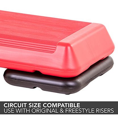 The Step Original Aerobic Exercise Risers (Pair) with Nonskid Feet - Two Extra Risers for Use with The Step Circuit Size Platforms