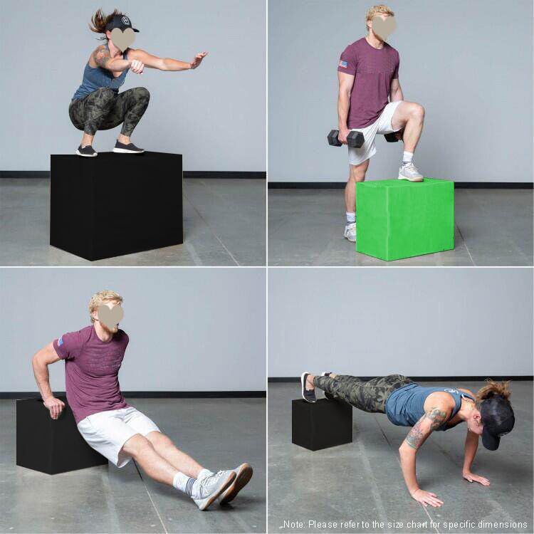 Gymnastics Jump Box, Waterproof, wear-Resistant, Easy-to-Clean Soft Jump Box Set, Suitable for Home, Gym, School, for Training Jumping Ability and Explosive Power(Size:90 * 55 * 40cm)