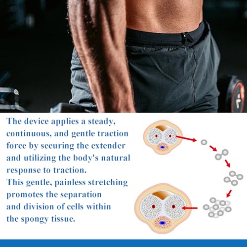 Upgraded Third-Generation Male Extender, Physical Stretching Device Trainer, Adjustable & Growth Promoting Traction Device (Black)