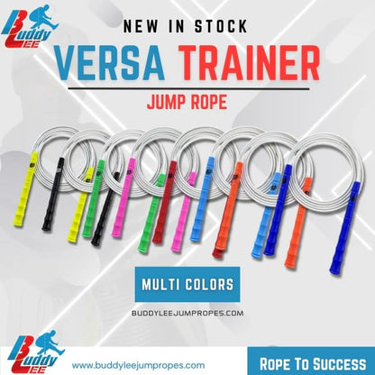 Buddy Lee New Versa Trainer Jump Rope – White – Adjustable Speed Rope for Fitness, Cardio & Training – Lightweight, Durable & Ergonomic Handles