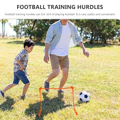 Homoyoyo Soccer Agility Hurdles Adjustable Height Wear-Resistant Plastic Speed Hurdles Foldable Training Equipment for Football Running and Athletic Drills
