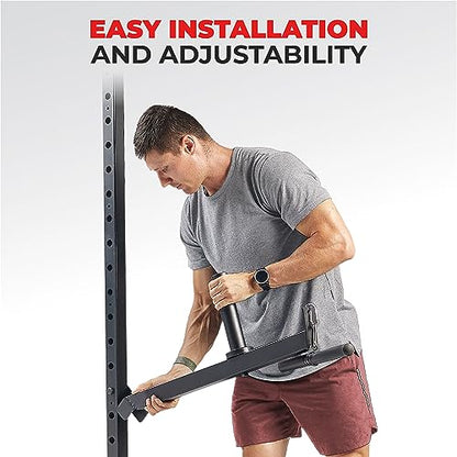 Sunny Health & Fitness Power Cage Squat Rack Upgrade Attachments, Dip Bar, Plate Bar Holder, Belt Squat, J Hook, Lat, Adapter, U Ring, Pull Up Bar, Landmine, Captain's Chair, Tricep Rope For Home Gym - style: Belt Squats