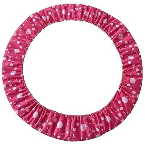 Trampoline Spring Cover, Mini Trampoline Cover, Trampoline Pad Replacement, Round Arch Trampoline Accessories for Kids Adults, Waterproof Tear-Resistant(Pink,54in) - color: Pink, size: 54"