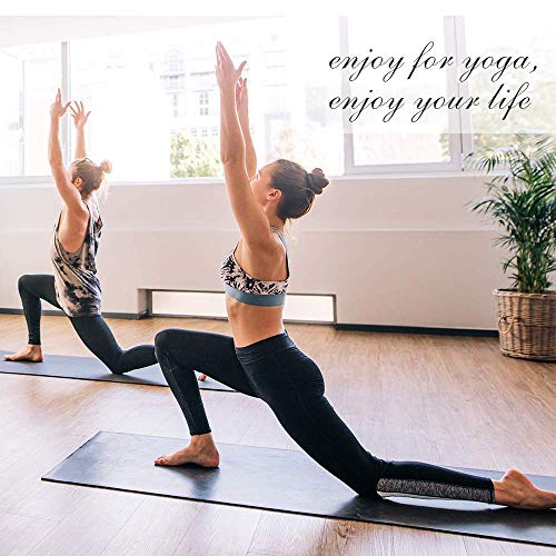 2 Pack Cork Yoga Blocks with Yoga Strap Set - 4 x 6 x 9 inch