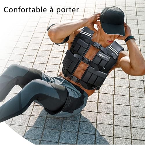 PROIRON Adjustable Weighted Vest 1-22lb/2-44lb,Strength Training Weight Vests for Men Women with Removable Weights, Body Weight Vest for Running Workout Walking Fitness Cardio,Home Gym Equipment - size: 2LB-44LB