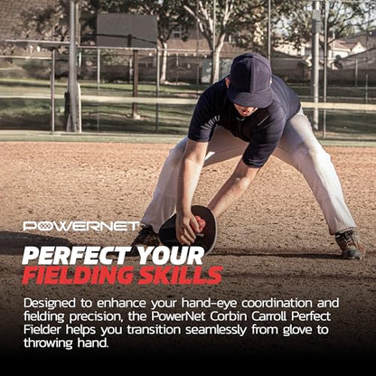 PowerNet Perfect Fielder Sets, Soft Hands Softball Baseball Training Equipment, Improve Transition Time from Glove to Hand, Perfect Fielder Mitt 2-PK, Micro Crushers, Reaction Balls, Foam Tech Balls