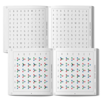 Vector Saccades Vision Training Kit – Sports Vision & Reaction Time Trainer for Athletes – Eye Focus & Tracking Exercise Tool to Improve Hand Eye Coordination, Focus, and Visual Accuracy