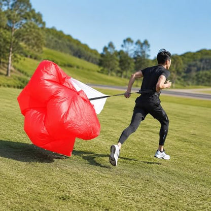 Oxford Cloth Parachute for Sprint Training, Running Resistance Agility Speed Training Equipment, Football Athletic Gear