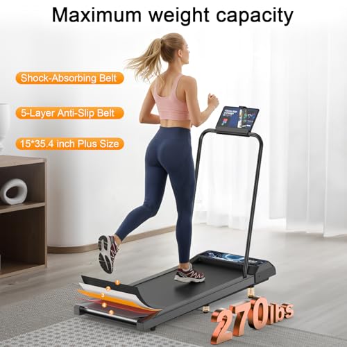 Walking Treadmill Pad with Incline Handle Bar