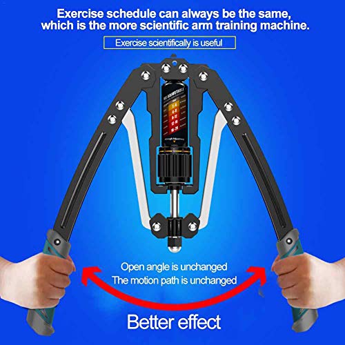 EAST MOUNT Twister Arm Exerciser - Adjustable 22-440lbs Hydraulic Power, Home Chest Expander, Shoulder Muscle Training Fitness Equipment, Arm Enhanced Exercise Strengthener. - color: Blue