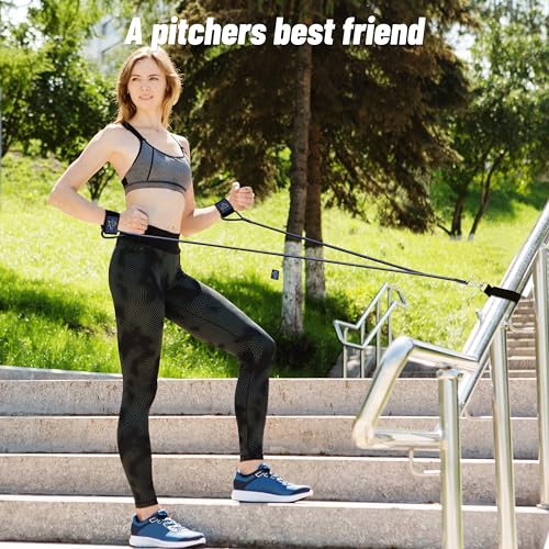 Baseball Band Resistance Band for Pitchers, Arm Trainer for Throwing Training - color: Blue, style: Sports-focused