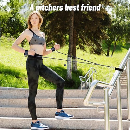 Baseball Band Resistance Band for Pitchers, Arm Trainer for Throwing Training - color: Blue, style: Sports-focused