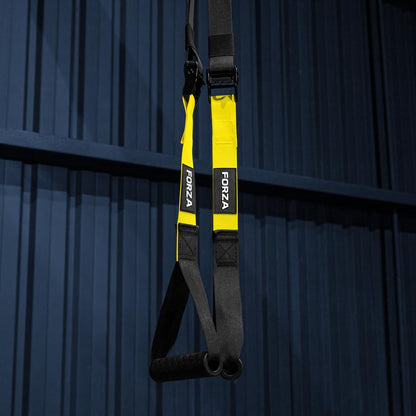 FORZA Suspension Training Straps | Adjustable Bodyweight Resistance Trainer with Door Anchor, EVA Foam Handles & Carry Bag | Home Gym Workout Straps for Strength, Core & Full Body Training