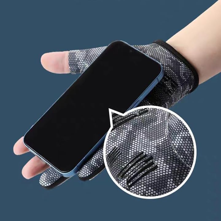 Breathable and Lightweight Workout Gloves for Men Women - Fingerless Full Palm Protection Gym Gloves for Exercise, Cycling， Fitness, Weightlifting, Pull-ups, Deadlifting, Rowing