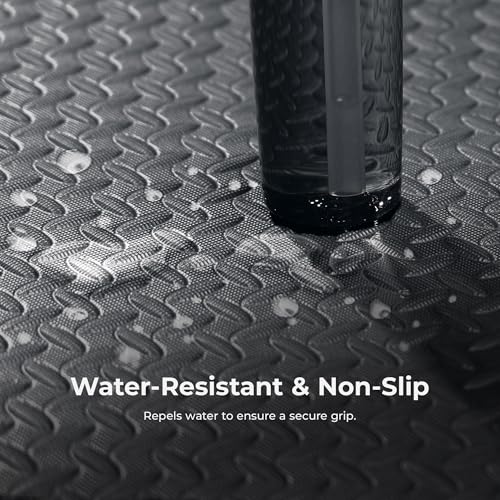 Sunny Health & Fitness Tri-Folding & Puzzle Exercise Mats – Extra Thick, Durable, Non-Slip, Water-Resistant Cushioning for Home Gym, Yoga, MMA, Gymnastics, Cardio, and Core Workouts