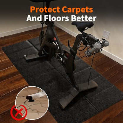 Walking Pad Treadmill Mat for Carpet Floors,63x30 Hardwood Floor Protection, Mats for Under Walking pad/Treadmill/Bike/Exercise Equipment on Carpets, Noise Shock Absorption, Stationary
