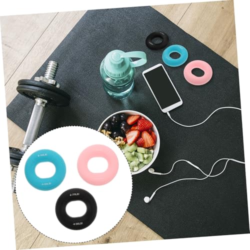 3Pcs Hand Grip Strength Trainer Multi-resistance Forearm Exerciser Rings for Grip and Finger Strength Portable Practical Hand Training Tool